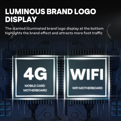 Haloo 21.5-ইঞ্চি পানীয় এবং স্ন্যাকস ভেন্ডিং মেশিন 360-ক্ষমতার সঙ্গে, defogging কাঁচের দরজা, শক্তসমর্থ এবং টেকসই