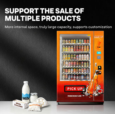 Haloo 21.5-ইঞ্চি পানীয় এবং স্ন্যাকস ভেন্ডিং মেশিন 360-ক্ষমতার সঙ্গে, defogging কাঁচের দরজা, শক্তসমর্থ এবং টেকসই