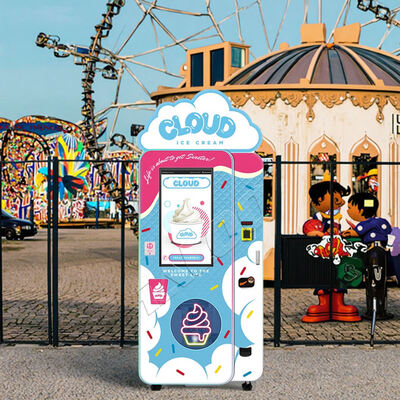 হ্যালো আইসক্রিম ভেন্ডিং মেশিন, টপ লাইট বক্স এবং ওয়ার্ম গিয়ার রিডিউসার সহ, ব্রাজিল থেকে আমদানি করা এমব্রাকো ১.৫পি কম্প্রেসার