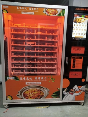 একক মাইক্রোওয়েভ সহ 3800W স্বয়ংক্রিয় ফাস্ট ফুড ভেন্ডিং মেশিন