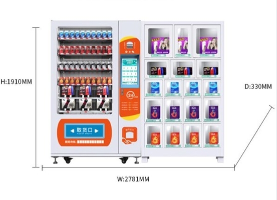 18-লকার সহ সৌন্দর্য পণ্যের জন্য OEM ODM ভেন্ডিং মেশিন